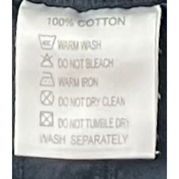 CHARTER CLUB LONG SLV BUTTON-UP  POINTED COLLAR SHIRT, MEN, 17-1/2-44, NAVY BLUE - Picture 12 of 12